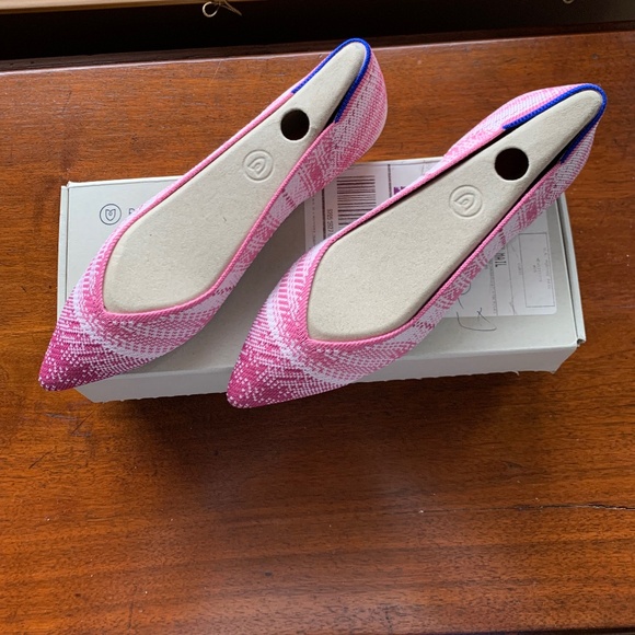 Rothy’s The Point in Pink Plaid Size 8 NWB - Picture 2 of 8